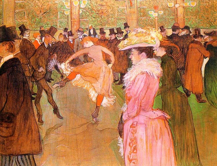  A Paris street – set design for Act II of La bohème